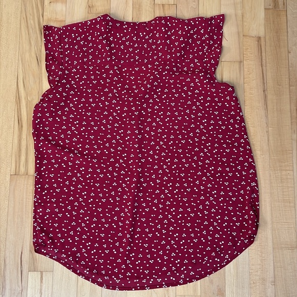 Fun 2 Fun Size M Cap Sleeve Blouse - Picture 2 of 6